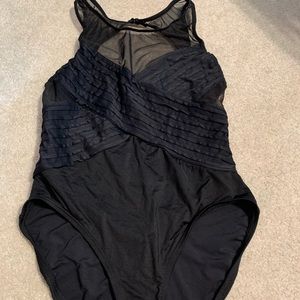 Black crossed one piece